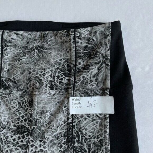Lululemon Sz 4 Sweat & Repeat Tight *28" Black / Serigraph Starlight prints B19 - Picture 9 of 13